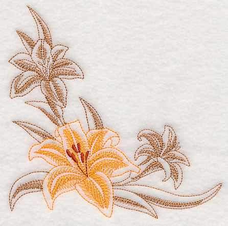 Daylily Corner (Toile)