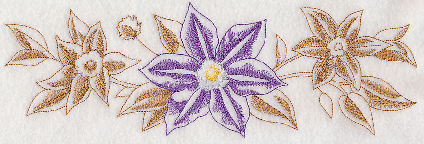 Clematis Border (Toile)