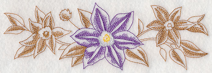 Clematis Border (Toile)