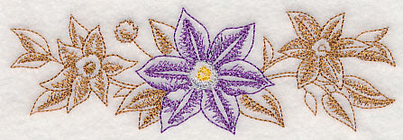Clematis Border (Toile)