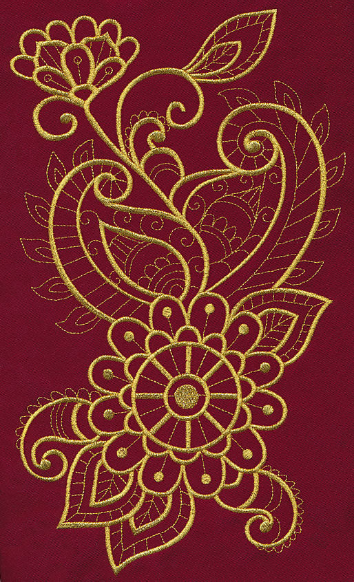 Mehndi Brilliance (Goldwork)