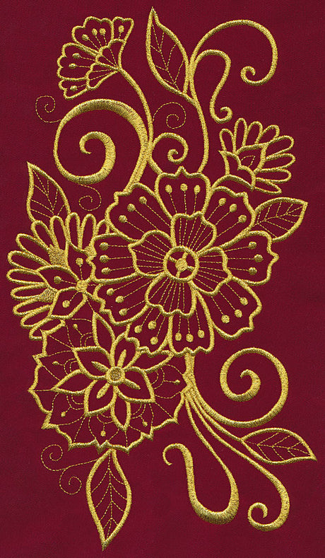 Mehndi Majesty (Goldwork)
