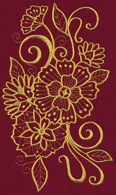 Mehndi Majesty (Goldwork)