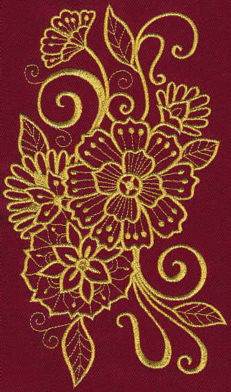 Mehndi Majesty (Goldwork)