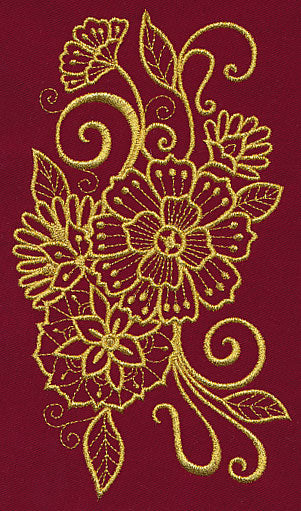 Mehndi Majesty (Goldwork)