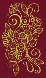 Mehndi Majesty (Goldwork)