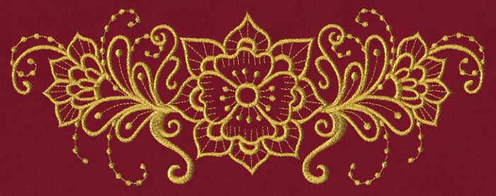 Mehndi Beauty (Goldwork)