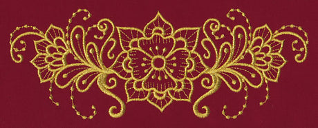 Mehndi Beauty (Goldwork)