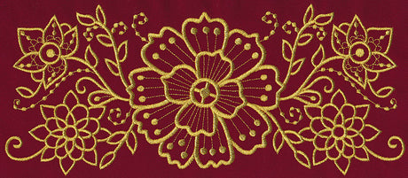 Mehndi Elegance (Goldwork)