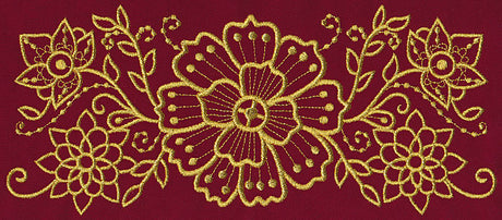 Mehndi Elegance (Goldwork)