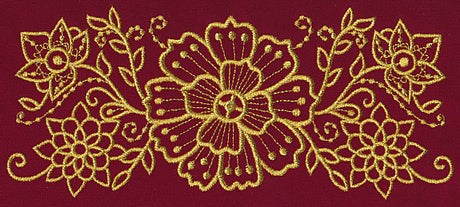 Mehndi Elegance (Goldwork)