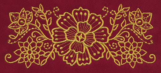 Mehndi Elegance (Goldwork)