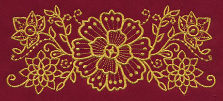 Mehndi Elegance (Goldwork)