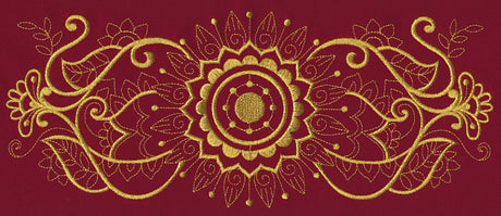 Mehndi Grandeur (Goldwork)