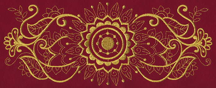 Mehndi Grandeur (Goldwork)