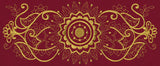 Mehndi Grandeur (Goldwork)