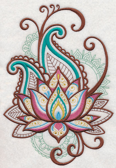 Mehndi Lotus Spray
