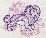 Mehndi Lion