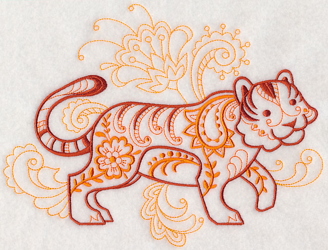Mehndi Tiger