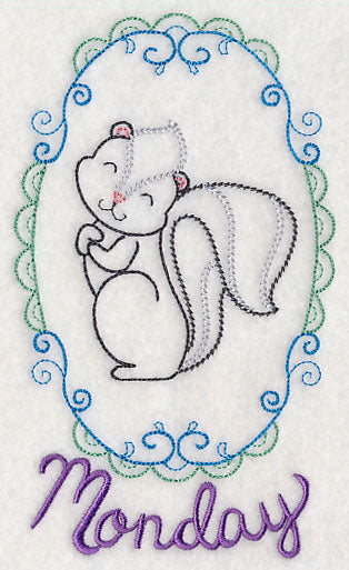 Woodland Cameo - Monday Skunk (Vintage)