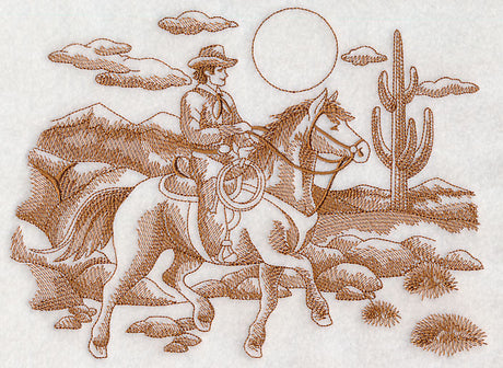 Cowboy Scene (Toile)