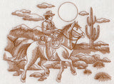 Cowboy Scene (Toile)