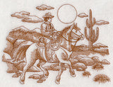 Cowboy Scene (Toile)