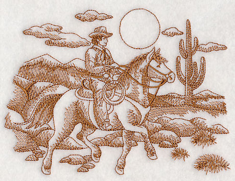 Cowboy Scene (Toile)