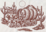 Covered Wagon Scene (Toile)