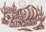 Covered Wagon Scene (Toile)