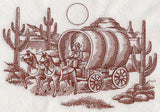 Covered Wagon Scene (Toile)
