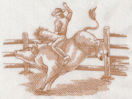 Rodeo Ridin' Scene (Toile)