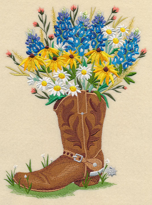 Cowboy Boot Bouquet – Embroidery Library