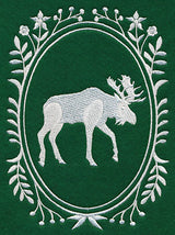 Wild Woodland Whitework Cameo - Moose
