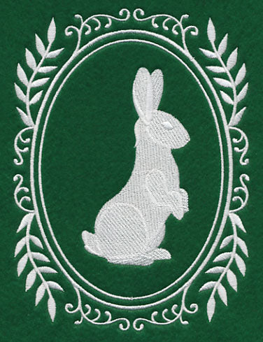 Wild Woodland Whitework Cameo - Rabbit
