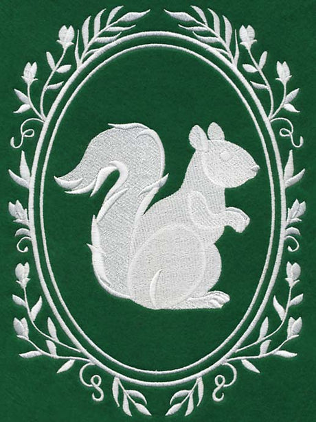 Wild Woodland Whitework Cameo - Squirrel