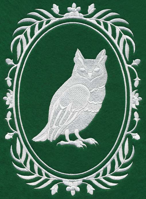 Wild Woodland Whitework Cameo - Owl
