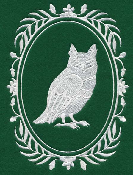 Wild Woodland Whitework Cameo - Owl