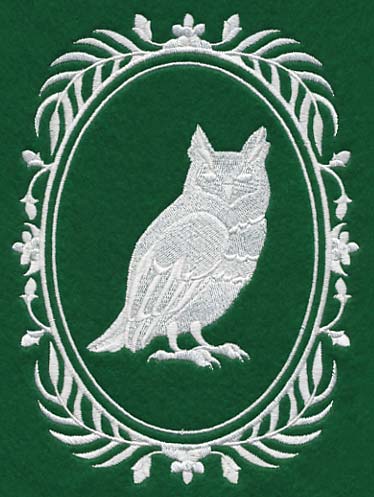 Wild Woodland Whitework Cameo - Owl