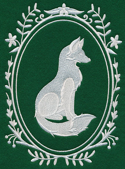 Wild Woodland Whitework Cameo - Fox