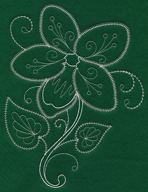 Delicate Whitework Violet