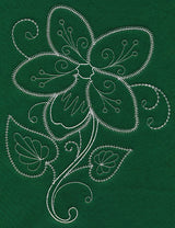 Delicate Whitework Violet