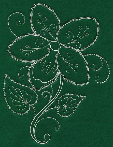 Delicate Whitework Violet