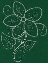 Delicate Whitework Violet