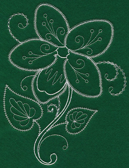 Delicate Whitework Violet