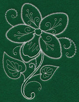 Delicate Whitework Violet