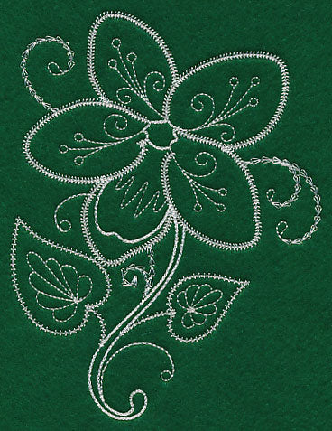 Delicate Whitework Violet