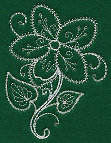 Delicate Whitework Violet