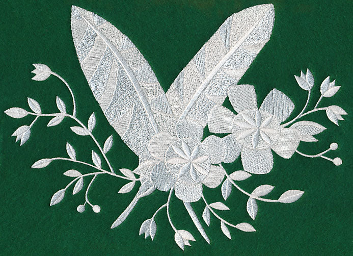 Whitework Feather Bouquet