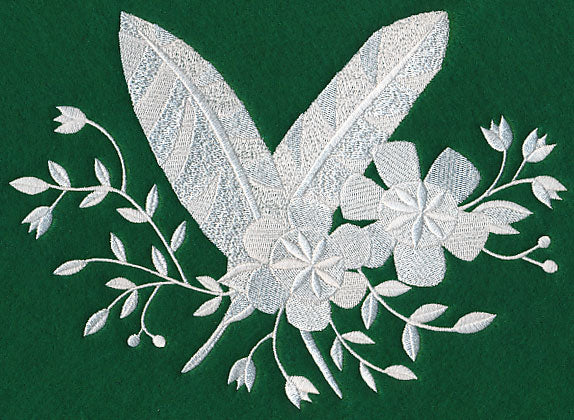 Whitework Feather Bouquet